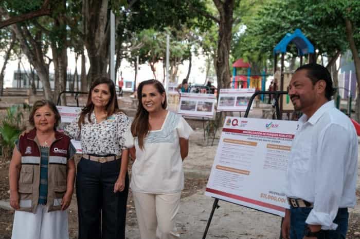 Anuncian transformación del parque en Villas Otoch Paraíso