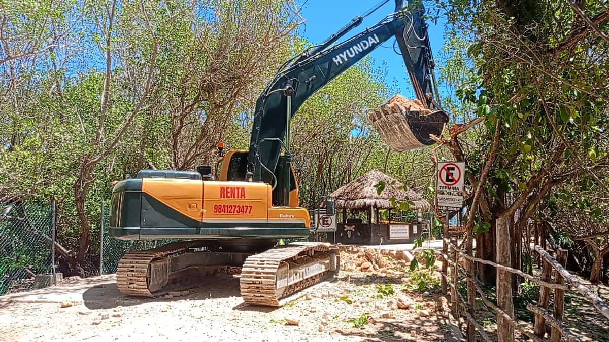 Inician obras de rehabilitación en playa Punta Esmeralda