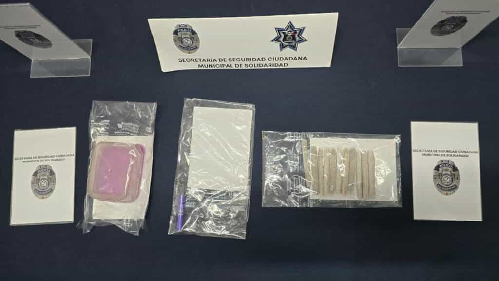 Hombre es detenido con 11 cigarrillos de marihuana en Playa del Carmen