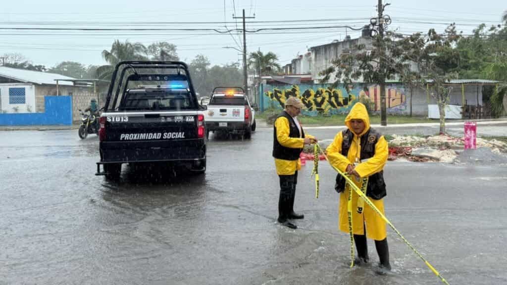 Activa Gobierno de Estefanía Mercado Operativo Tormenta por intensas lluvias