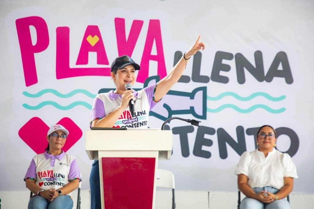 Estefanía Mercado cumple su palabra; tres mil familias hoy reciben su despensa de “Playa Llena, Corazón Contento”