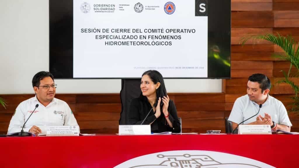 Saldo blanco en Solidaridad al concluir la temporada de lluvias y ciclones tropicales 2024: Estefanía Mercado