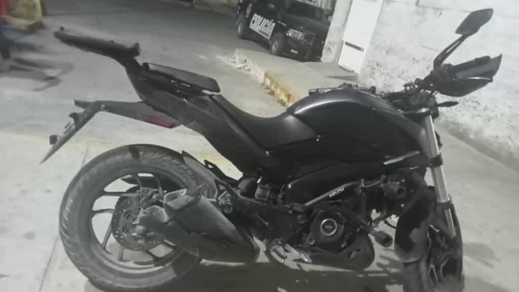 Policía de Solidaridad recupera motocicleta robada; incluyó captura del presunto ladrón